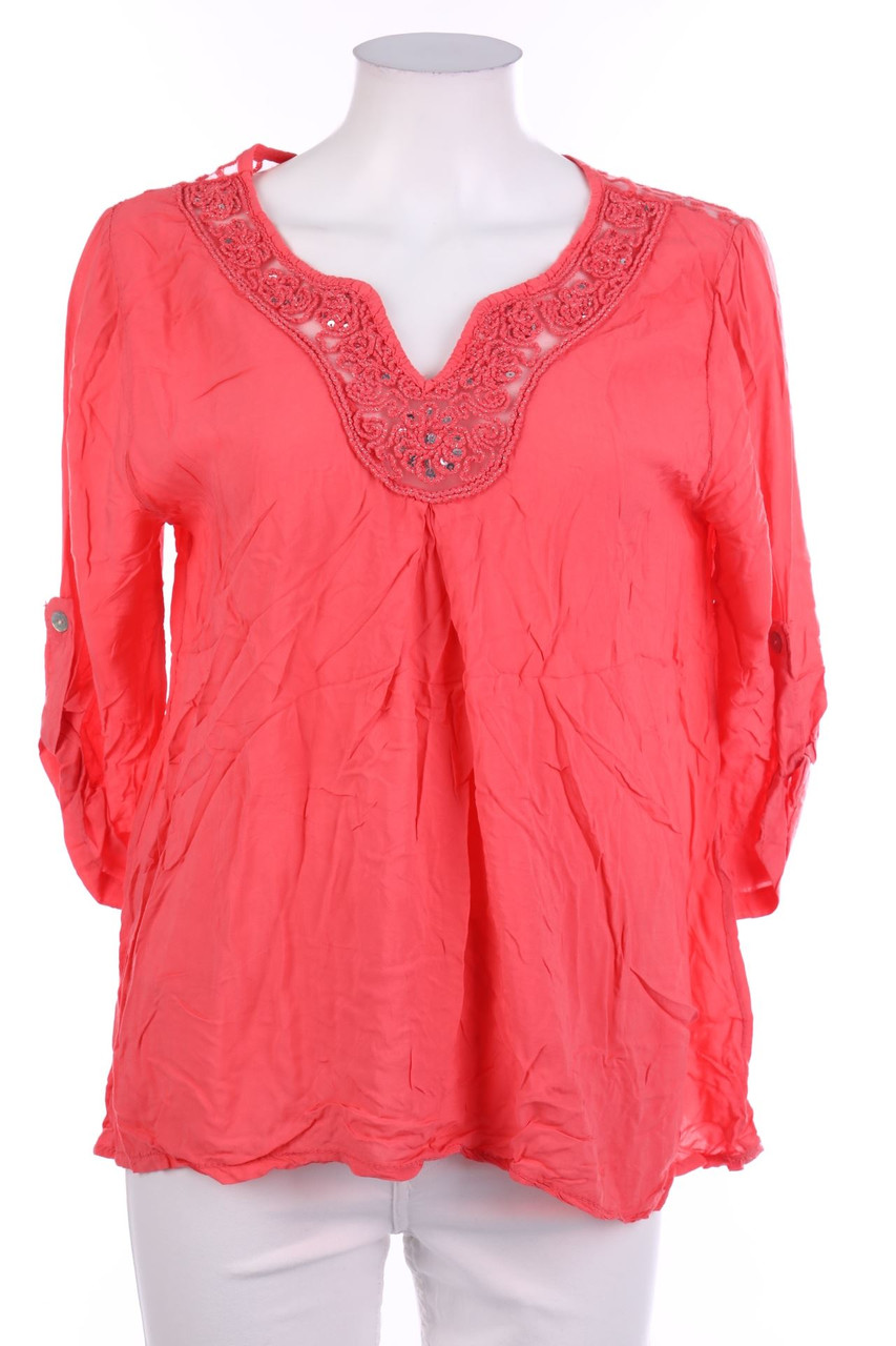 TODAY - Tunika-Bluse mit Krempel-Ärmeln - M