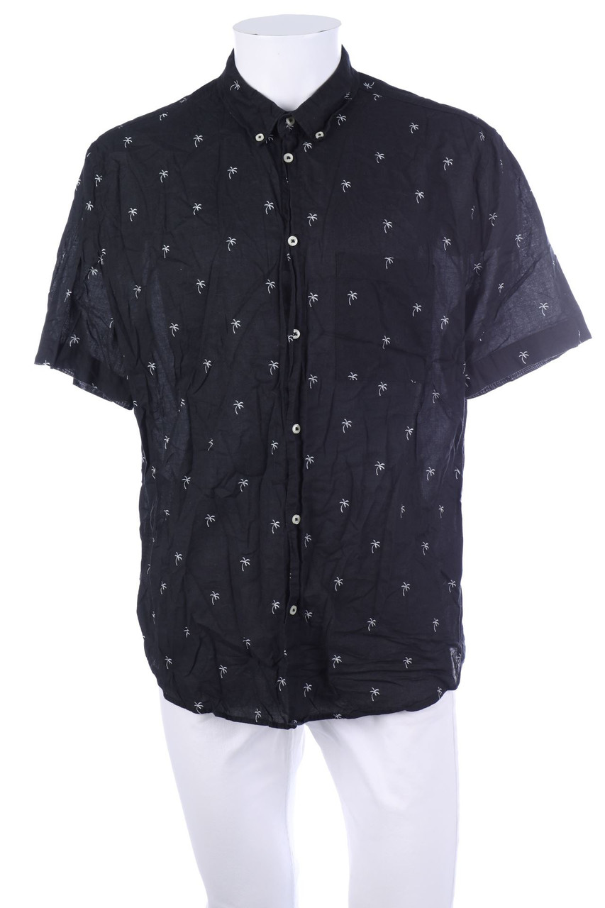 H&M - Kurzarm-Hemd aus Baumwolle - XL