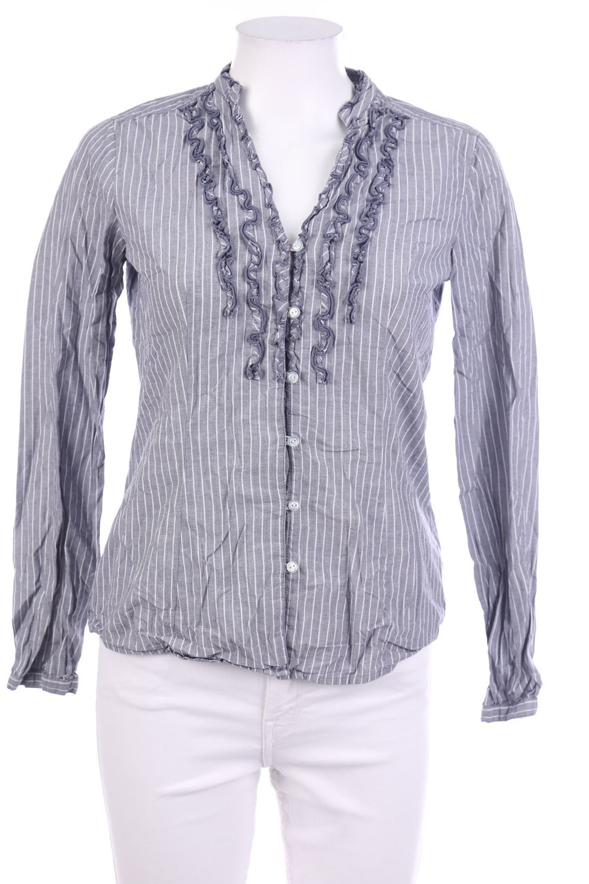 ESPRIT - Streifen-Bluse mit Rüschen - XS