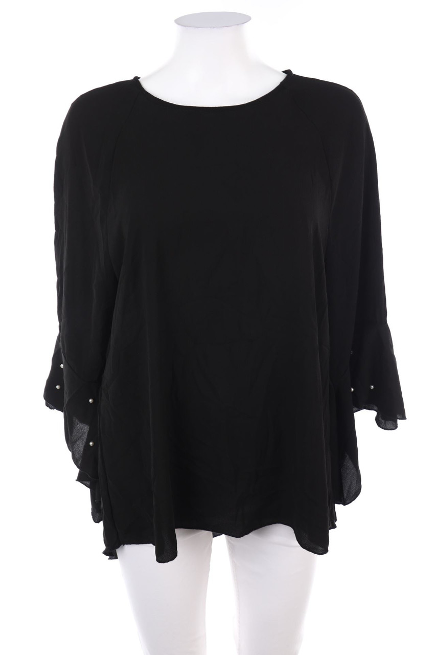 TODAY - Volant-Bluse mit Perlen - L