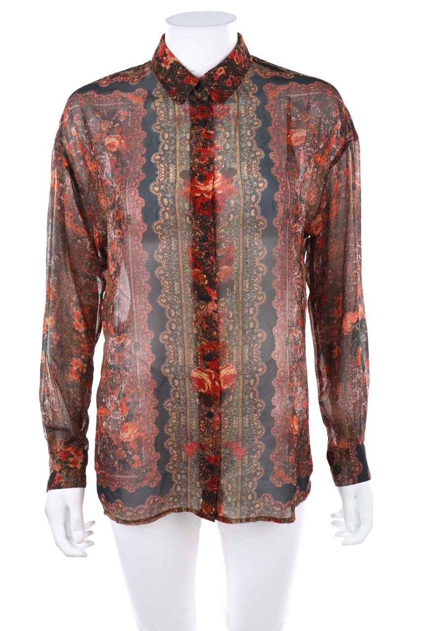 MANGO COLLECTION - Bluse mit Blumen-Print - S