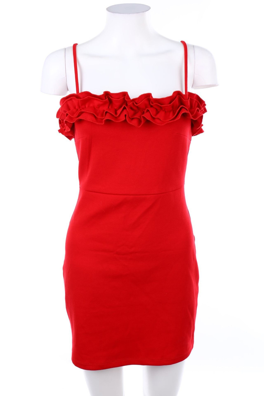 Ohne Label - Minikleid mit Volants - XXS