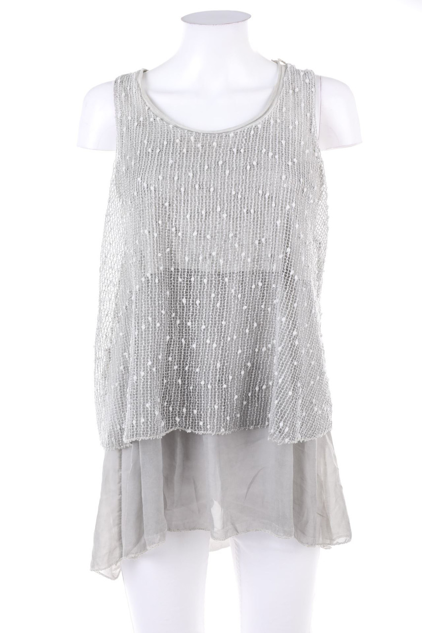 SECONDHAND - Blusentop im Layer Look - S