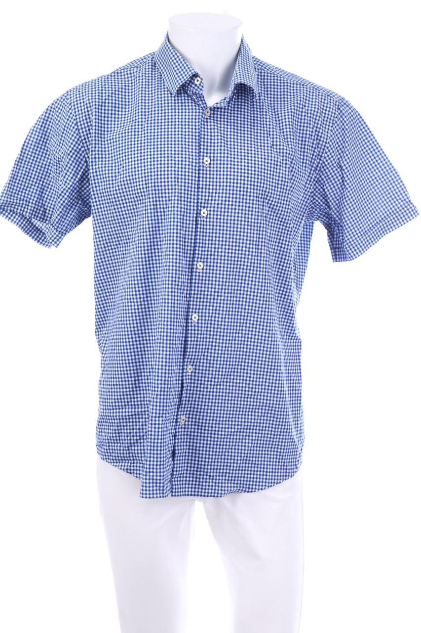 Jake*s - Kurzarm-Hemd mit Karo-Muster - 43