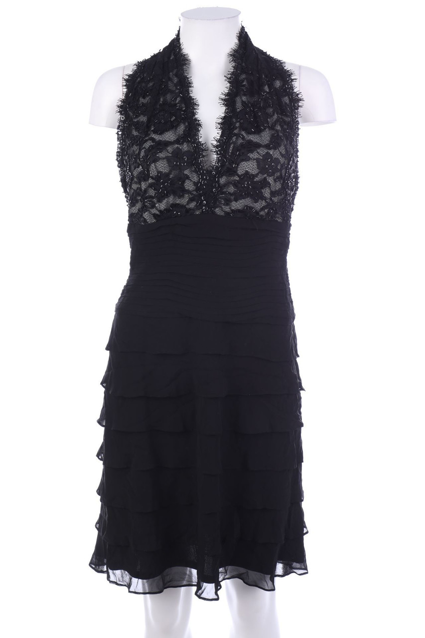 SECONDHAND - Abendkleid aus Seide mit Perlen - D 34