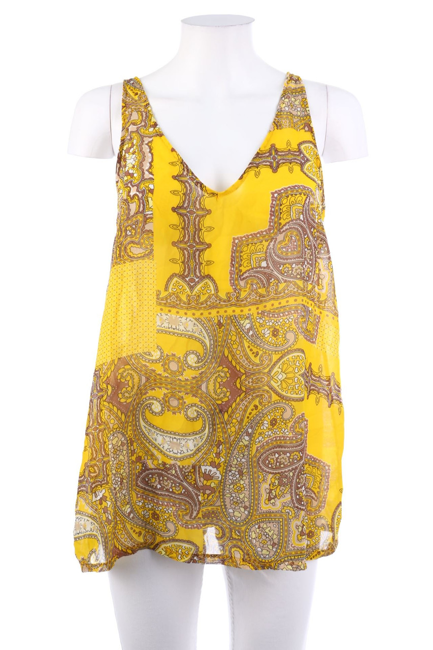 MANGO - Blusentop mit Muster - L