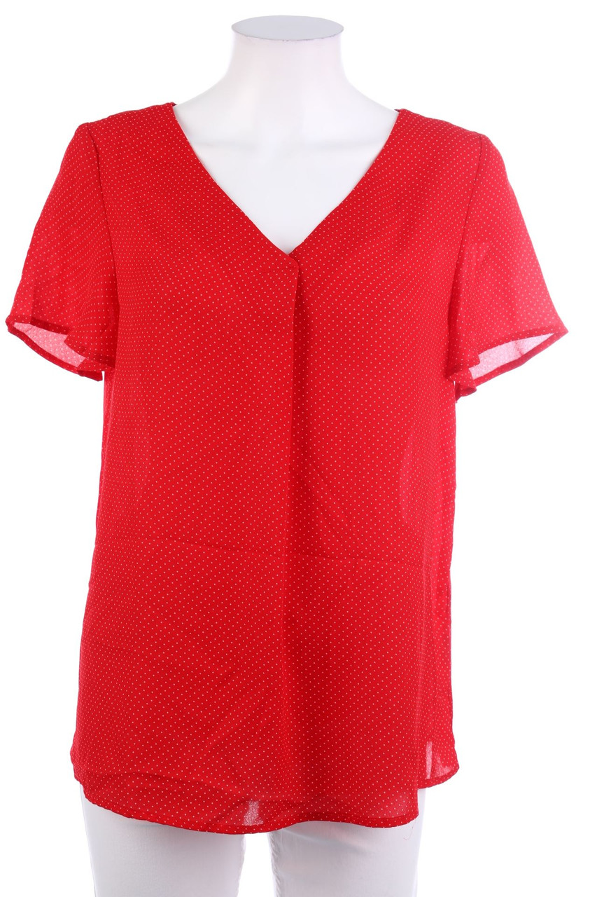 encuentro - Kurzarm-Bluse mit Pünktchen - M