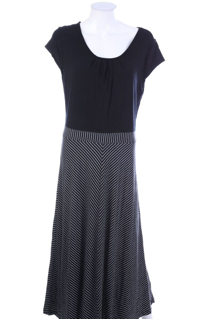 ANNA FIELD - Midikleid mit Streifen - XL