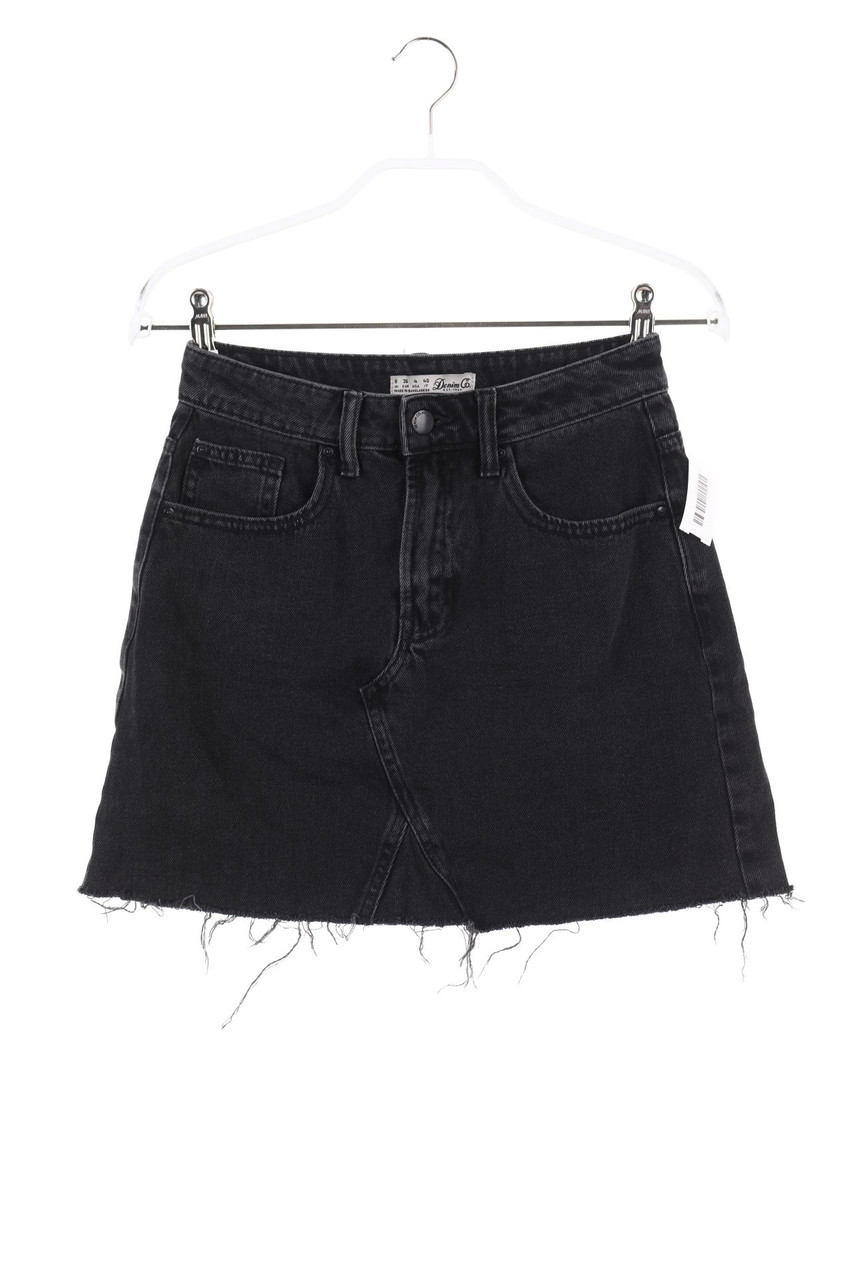 Denim & Co. - Mini-Jeansrock - S