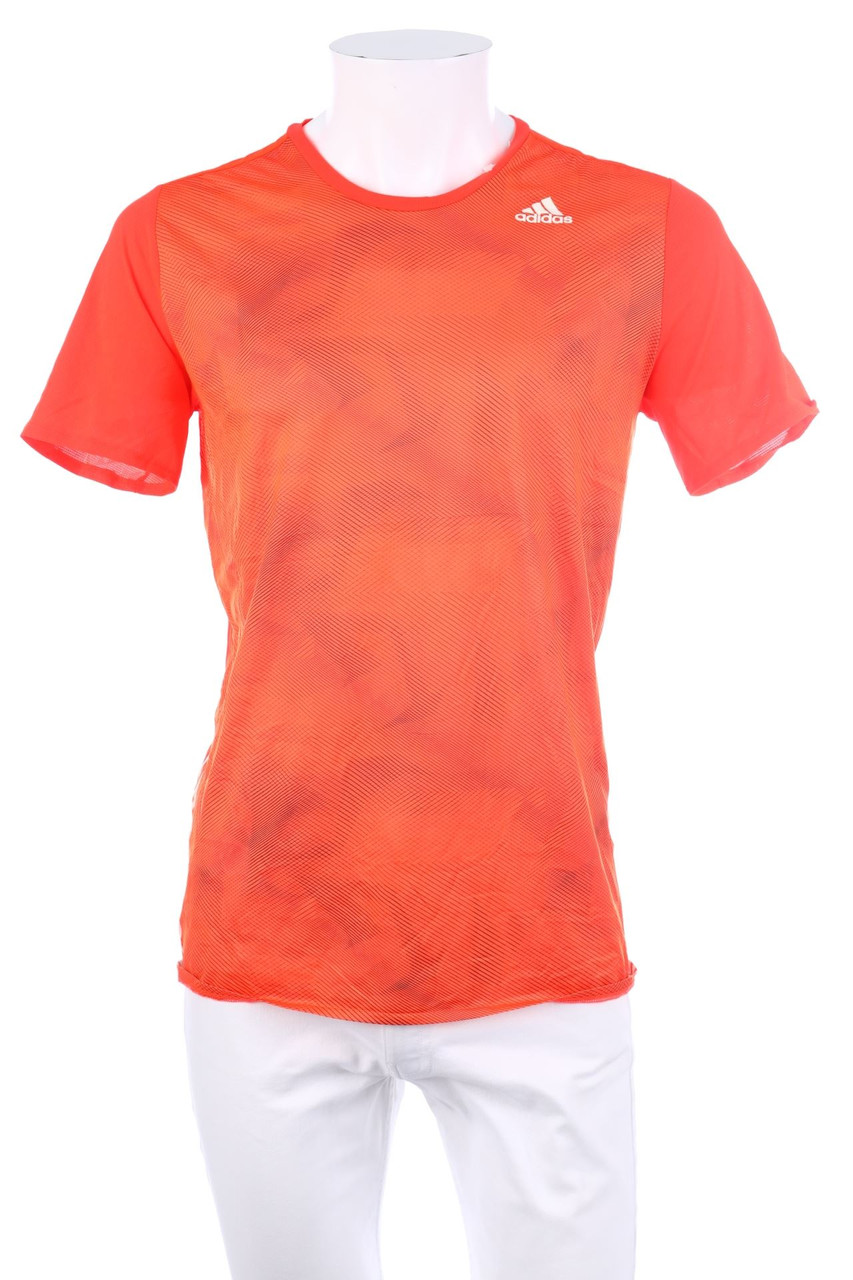 adidas - Sport-Shirt mit Logo-Print - M