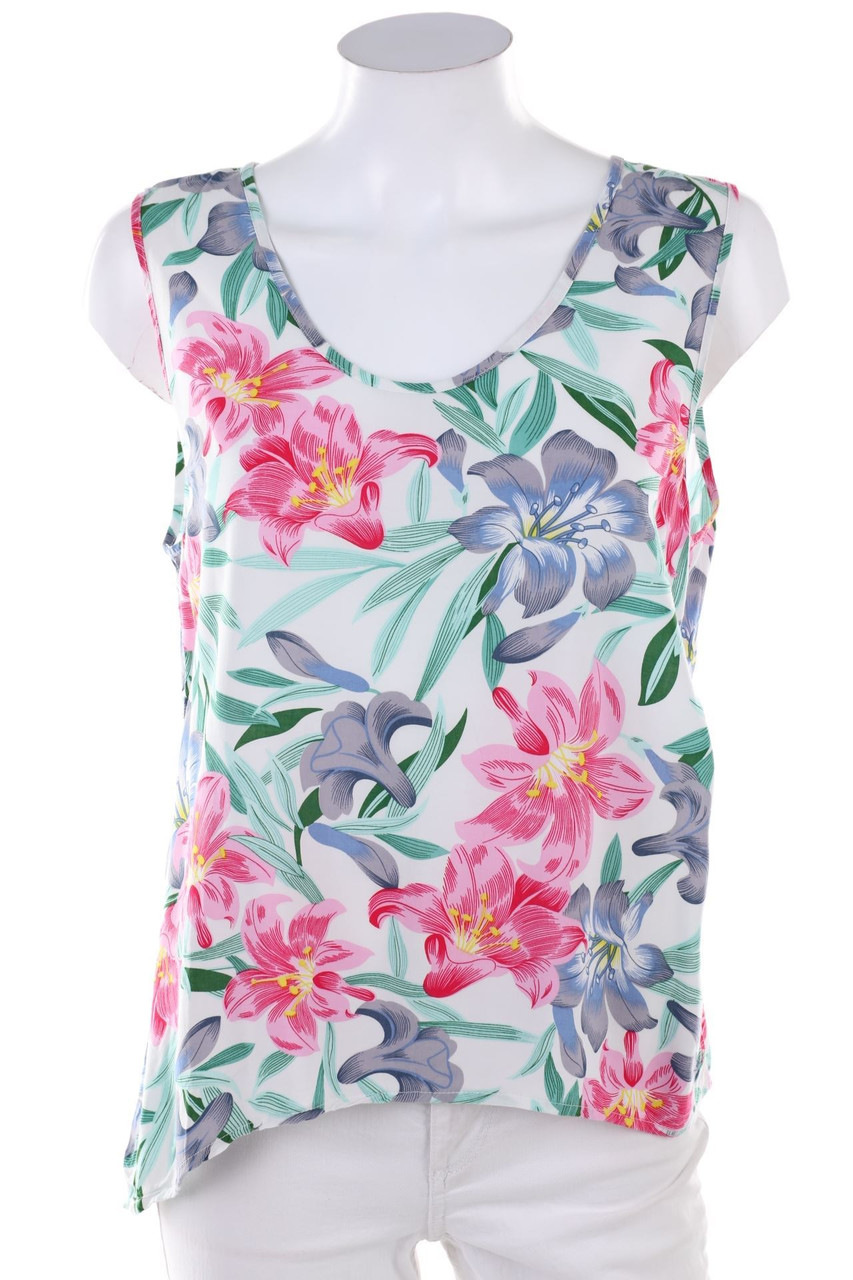 Ohne Label - Blusentop mit Blumen-Print - L
