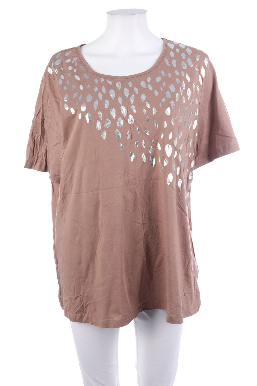 Ohne Label - Kurzarm-Shirt mit Print - XXXXXL