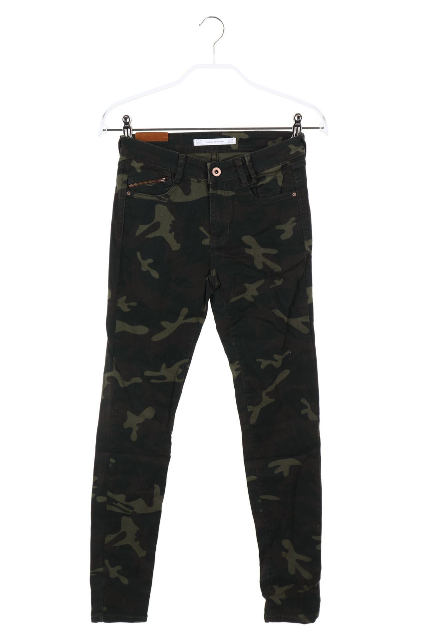 ZARA - Camouflage-Skinny-Jeans - XS