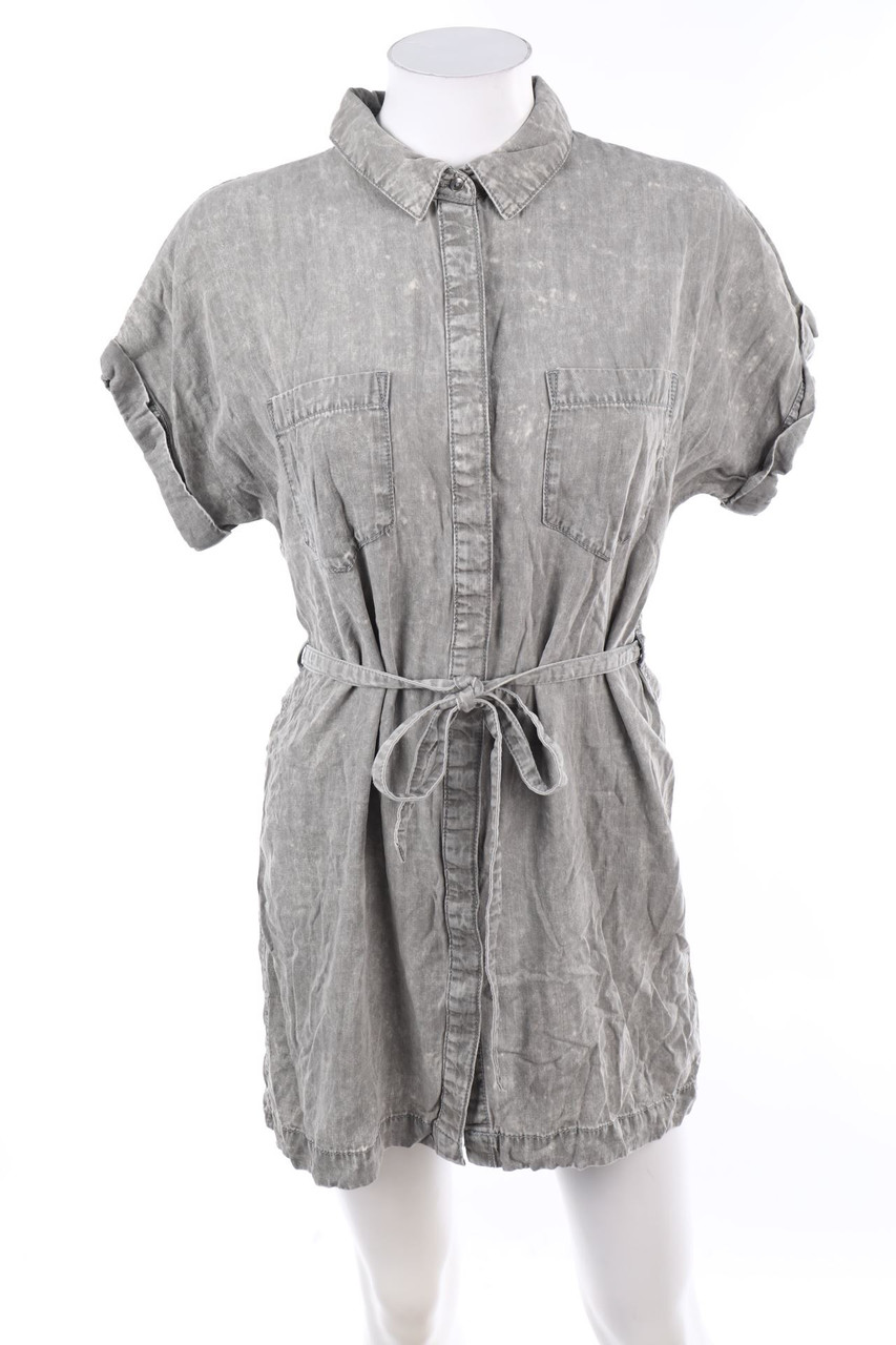 F&F - Blusenkleid in Denim-Optik mit Gürtel - D 34