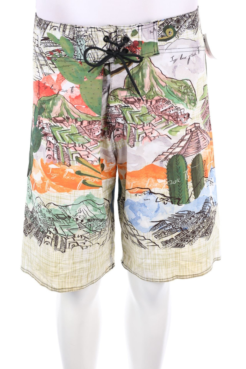 Ohne Label - Schwimm-Shorts mit Print - 48