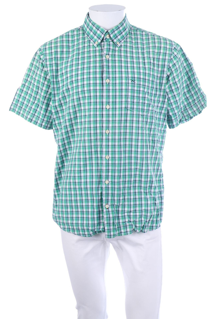 BRAX - Kurzarm-Hemd mit Button-down-Kragen - L