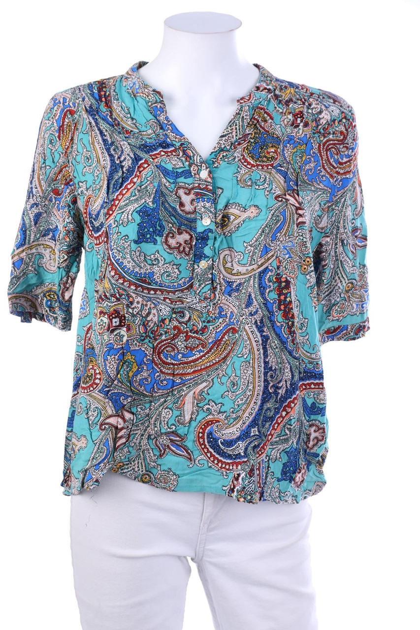 Ohne Label - Kurzarm-Bluse - S