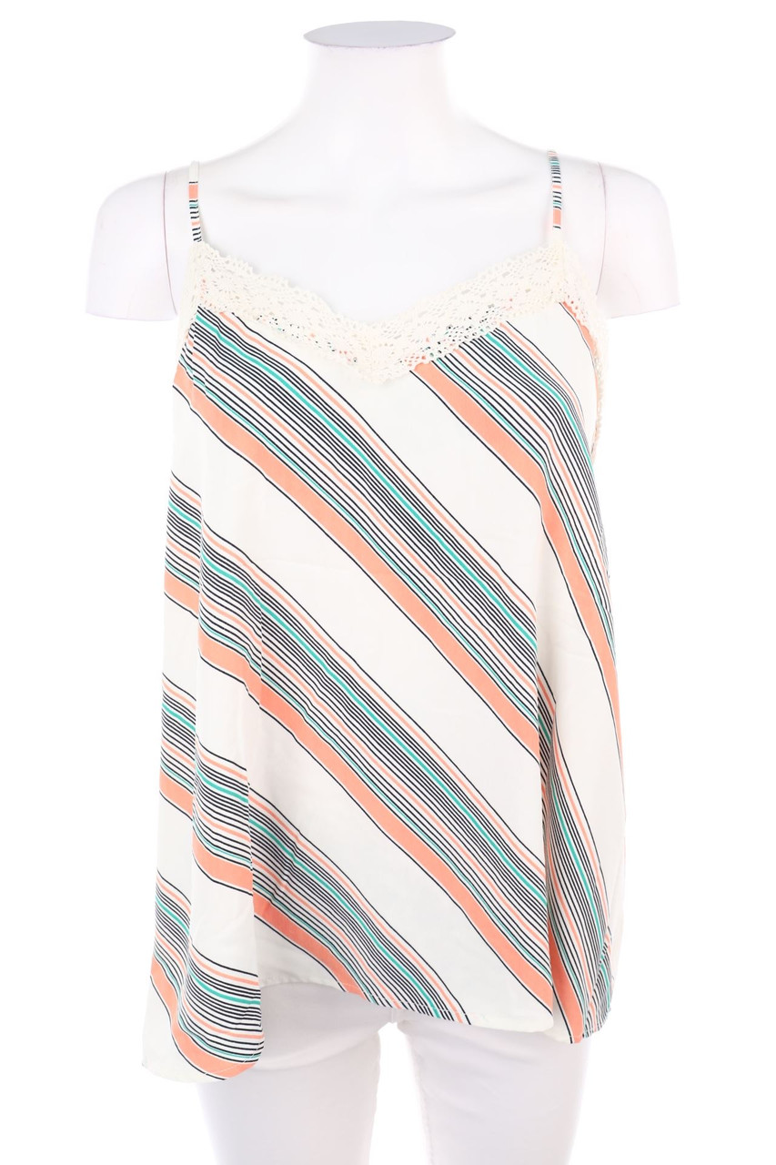 Ohne Label - Blusentop mit Streifen - M