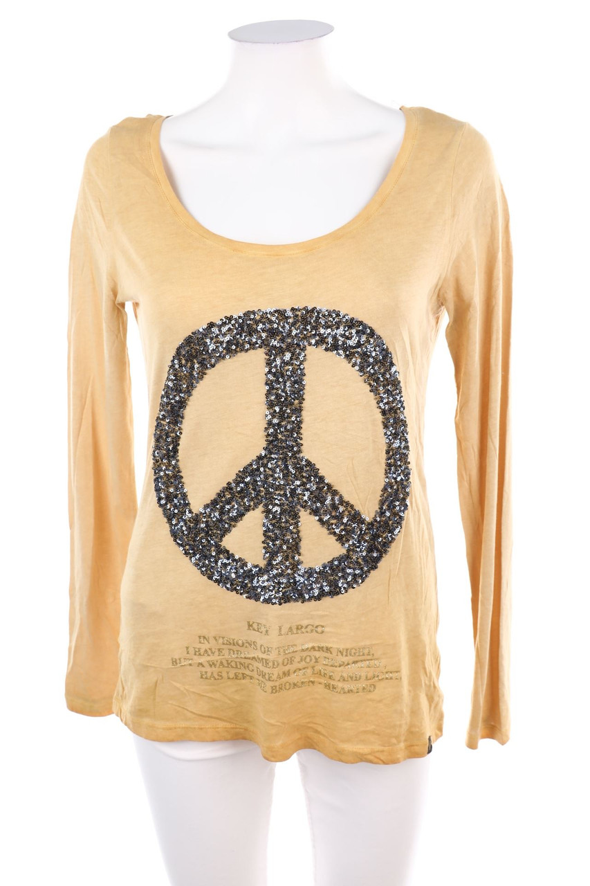 KEY LARGO - Longsleeve-Shirt mit Pailletten - M