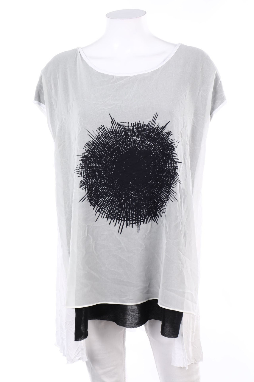 Kasha - Kurzarm-Shirt mit Print - 3XL