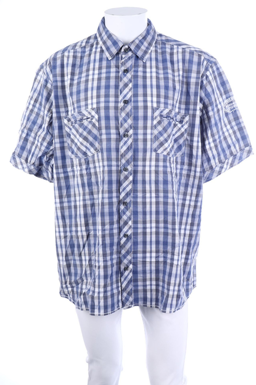 C&A - Kurzarm-Hemd mit Karo-Muster - 2XL