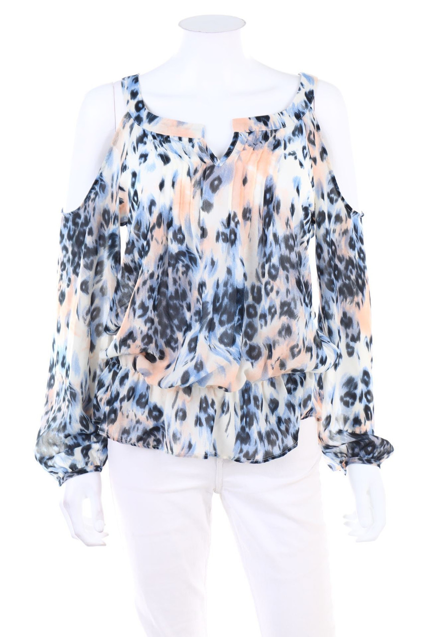 next - Print-Bluse mit Cut-outs - D 34