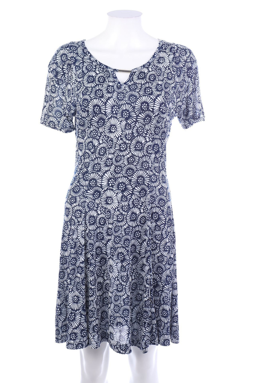 Ohne Label - Kleid mit Blumen-Print - L