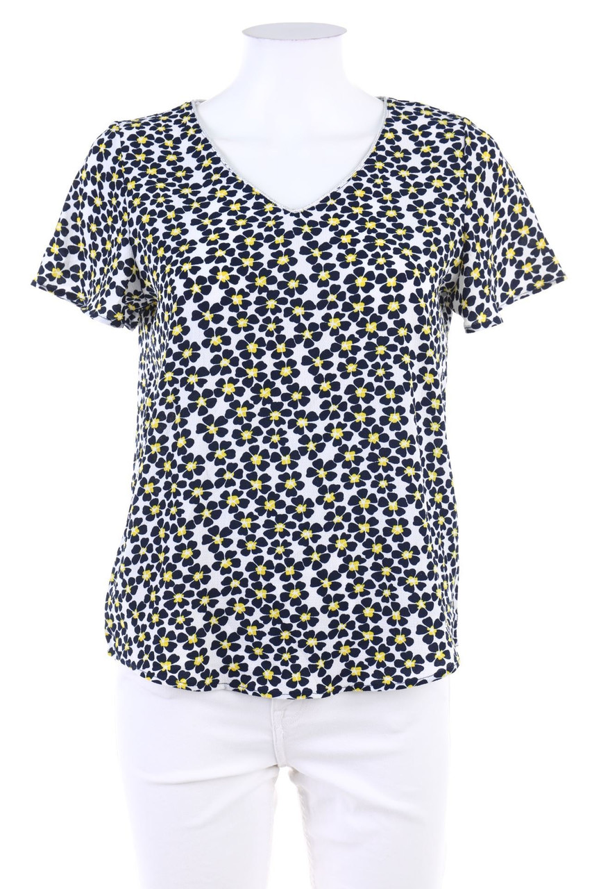orsay - Kurzarm-Bluse mit Blumen-Print - M