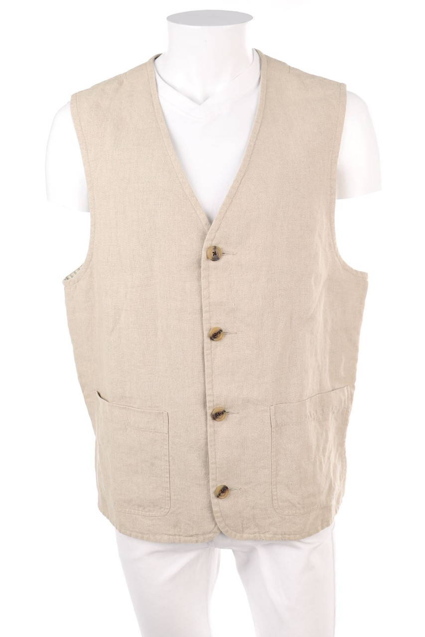 BANANA REPUBLIC - Weste aus Leinen - XL