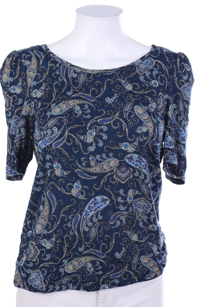 H&M - Kurzarm-Shirt mit Muster - S