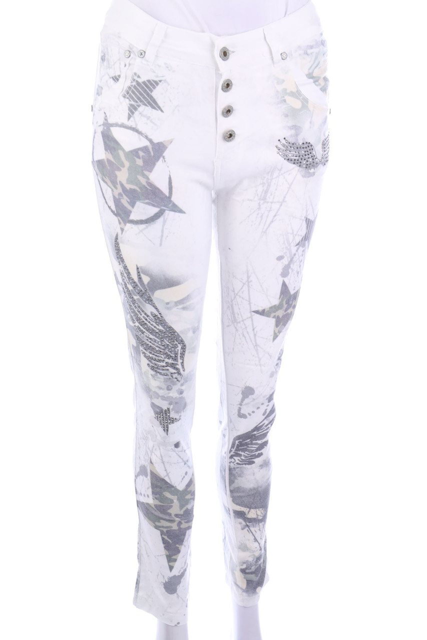 SECONDHAND - Hose mit Print - M