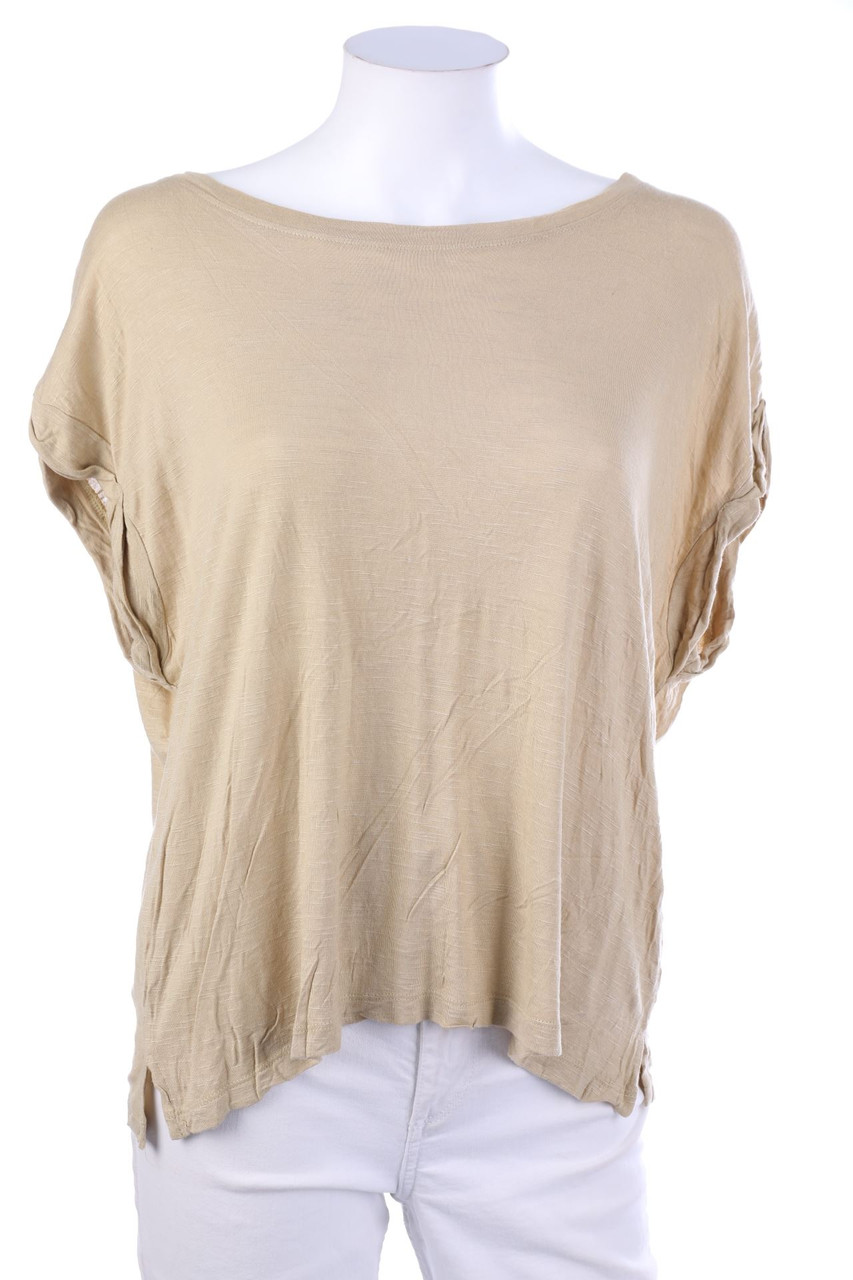 Chicorée - Basic-Kurzarm-Shirt aus Viskose - XL