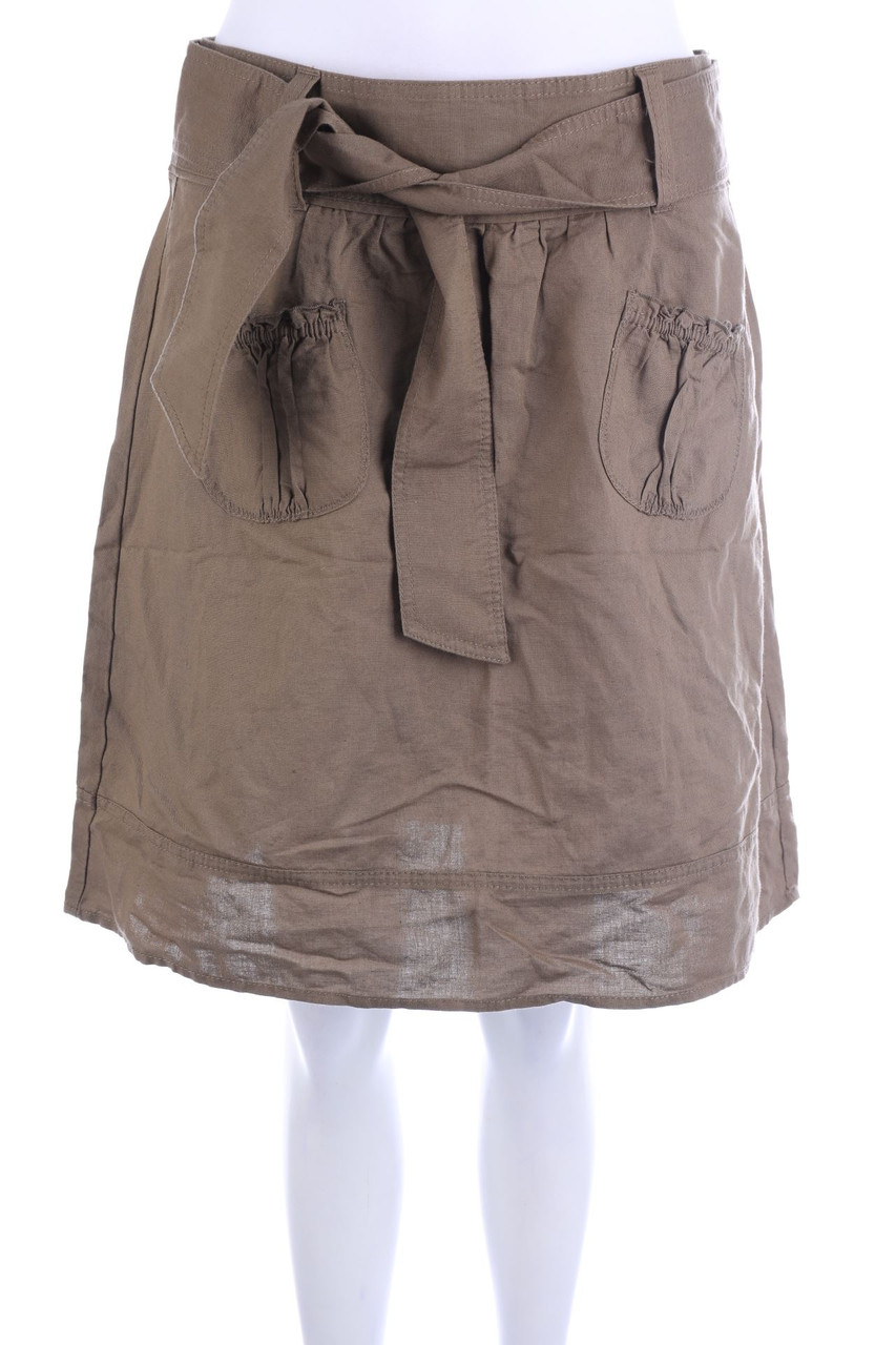 ESPRIT - Rock aus Baumwoll-Mix mit Leinen - M