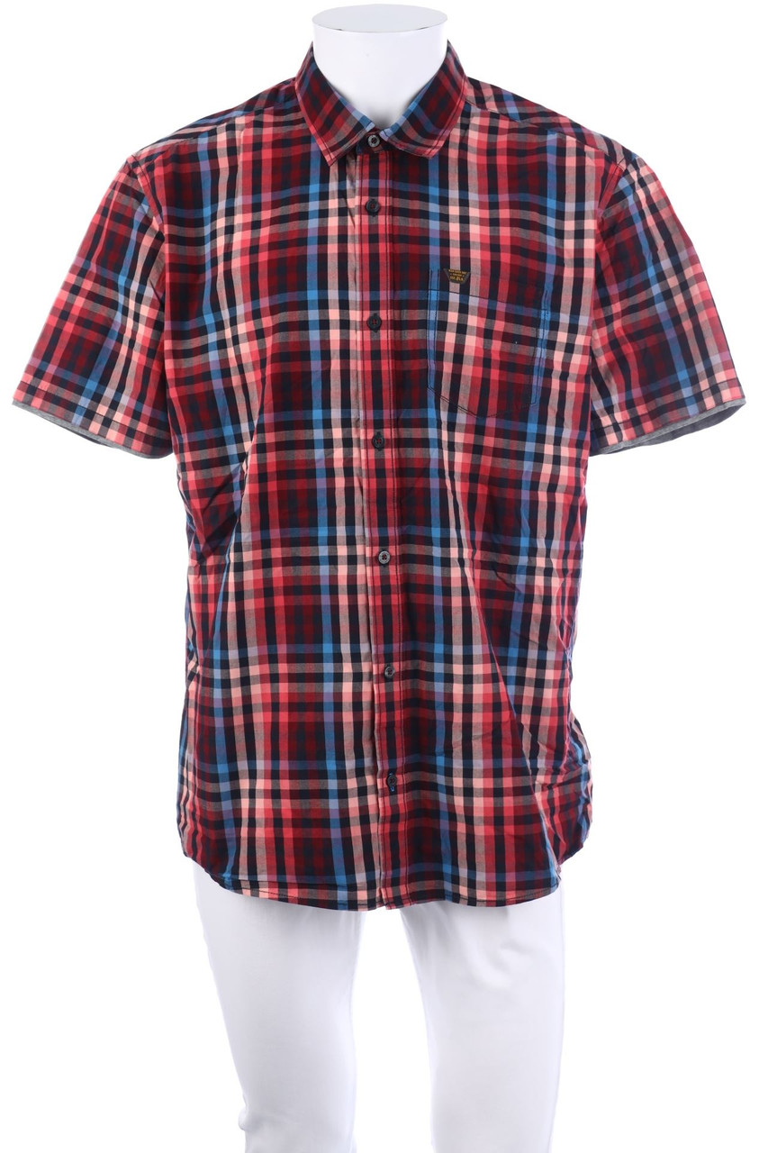 s.Oliver - Kurzarm-Hemd mit Karo-Muster - XL