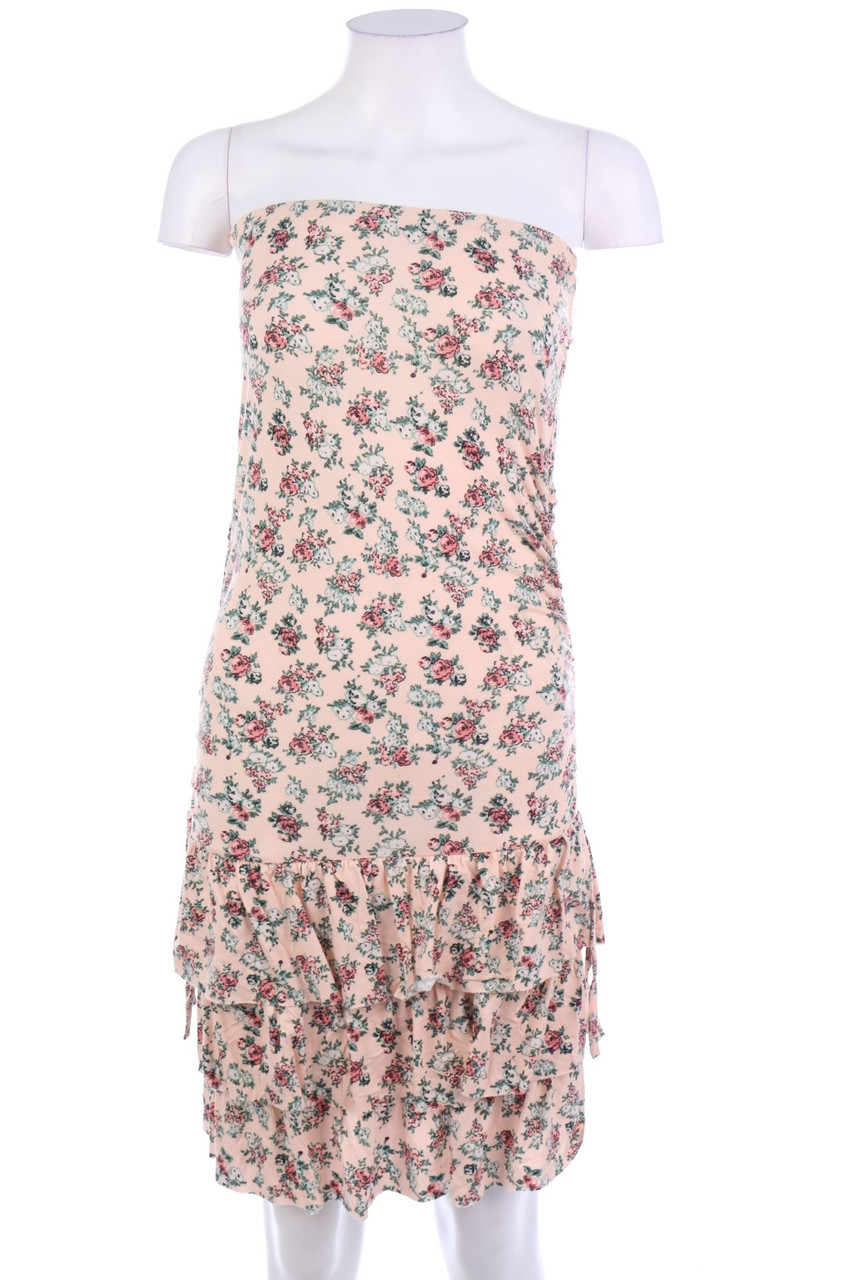 BLIND DATE - Bandeau-Kleid mit Blumen-Print - S