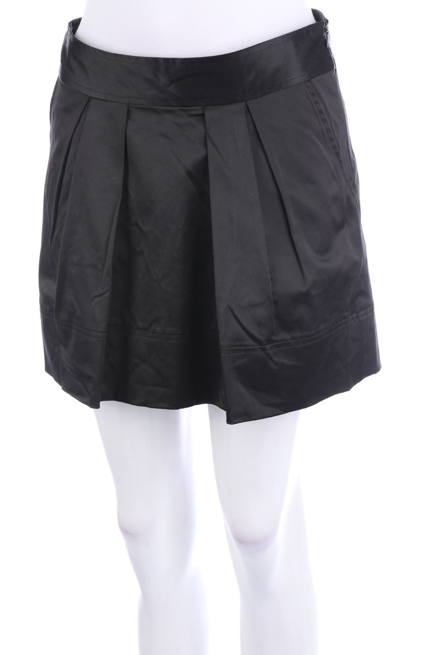 CALLIOPE - Satin-Falten-Mini-Rock - XS