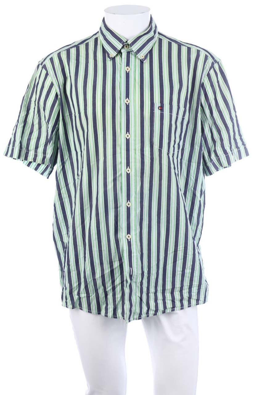 CASA MODA - Kurzarm-Hemd Casual Streifen aus Baumwolle - XL