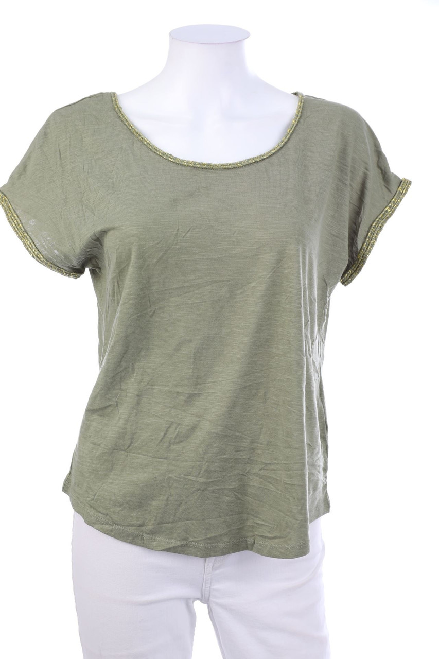 CAMAÏEU - Kurzarm-Shirt mit Baumwolle - M