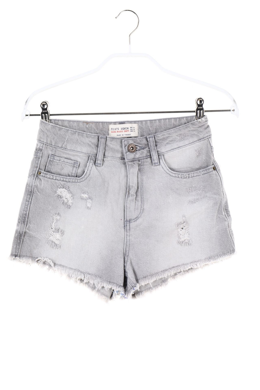 ZARA - Distressed Jeans-Shorts - XXS