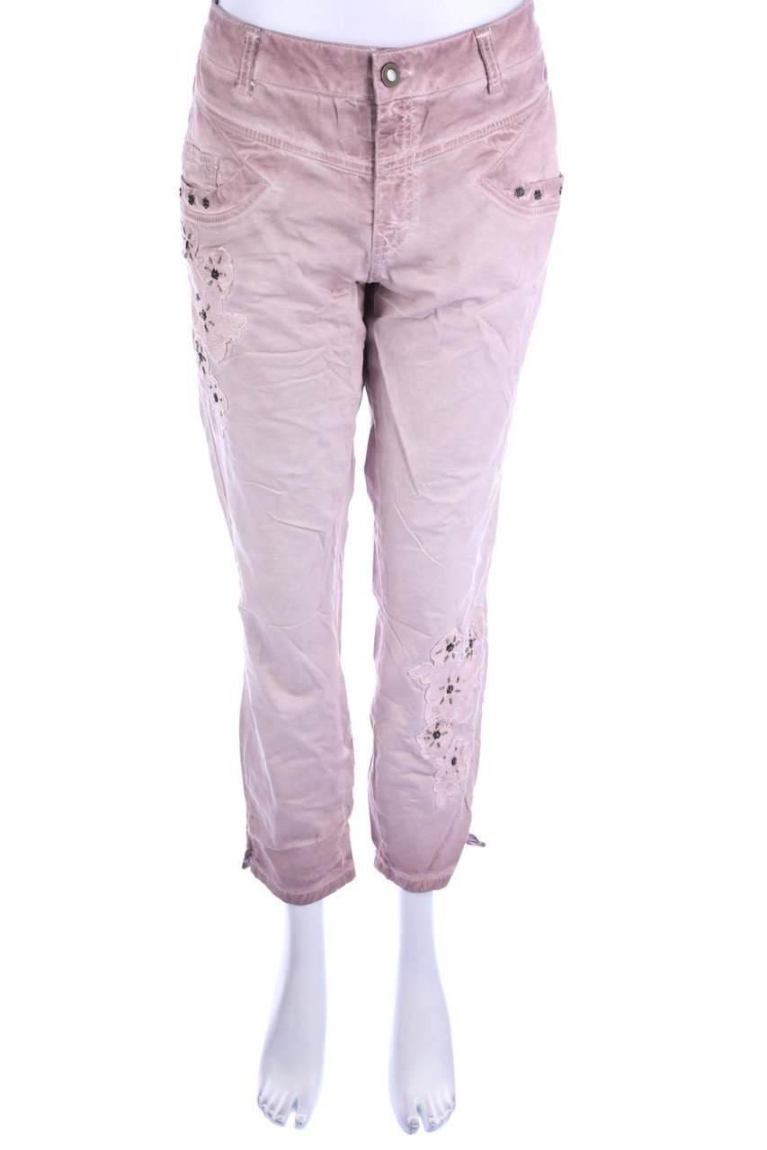 HEINE - Used Look Skinny-Jeans mit Stickereien - 2XL