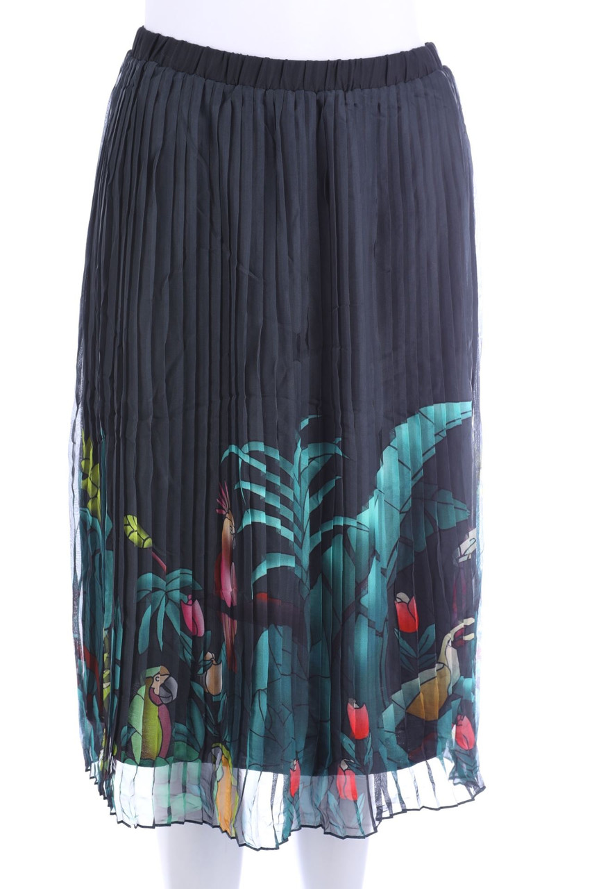 ashley brooke - Plissé-Rock mit Tropical Print - 2XL