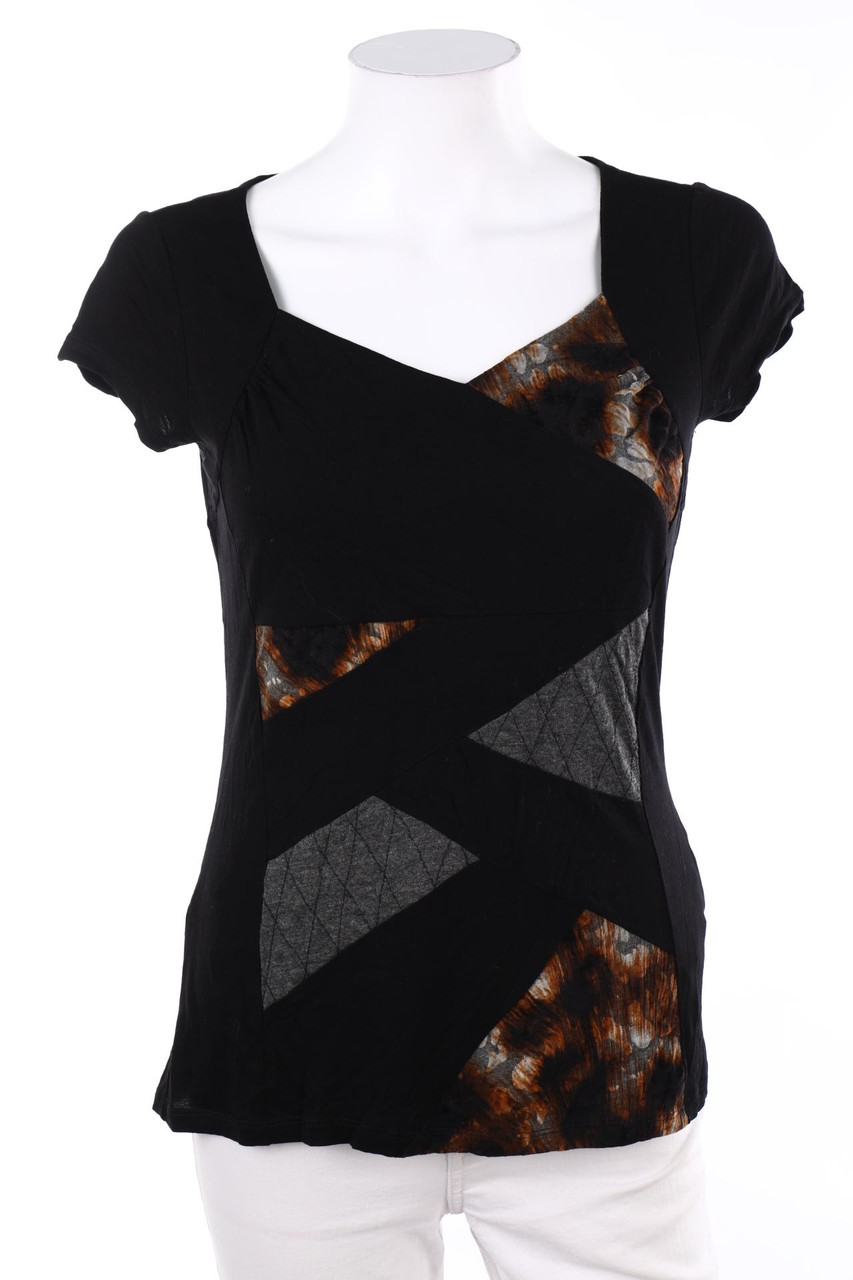 rick cardona - Kurzarm-Shirt aus Viskose-Mix - XS