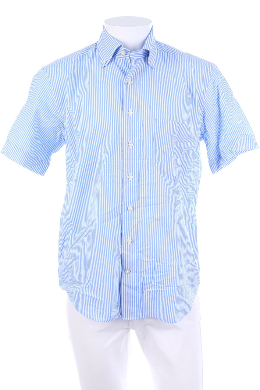 SECONDHAND - Kurzarm-Hemd Casual Streifen - L