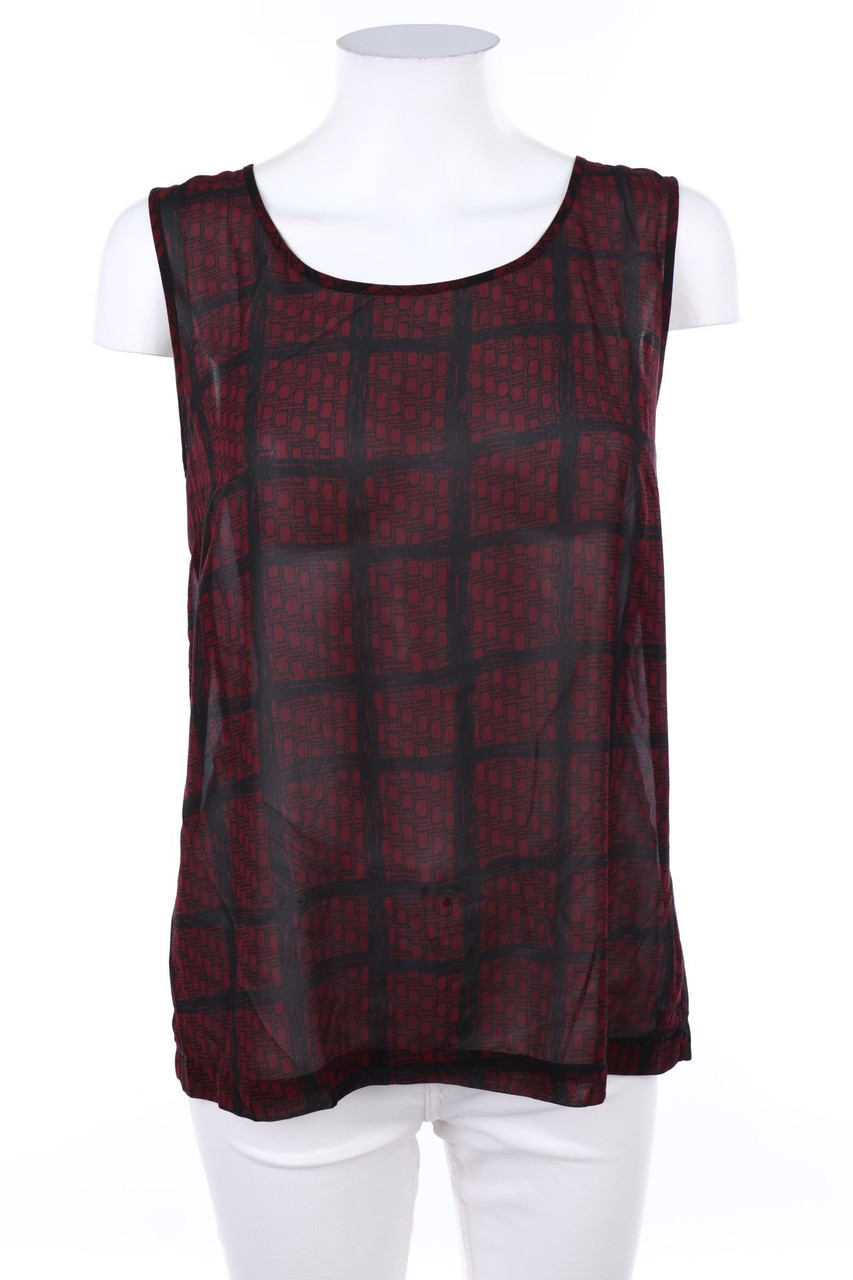 Ohne Label - Blusentop mit Karo-Muster - M