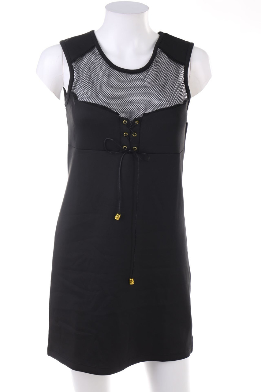 MELROSE - Minikleid mit Mesh-Einsatz mit Schnürung - L