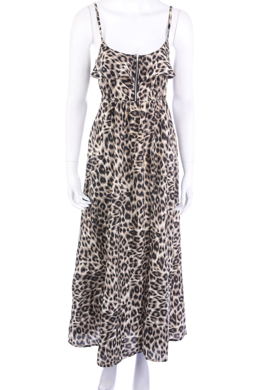 TALLY WEiJL - Volants-Maxi-Kleid mit Animal-Print - XS