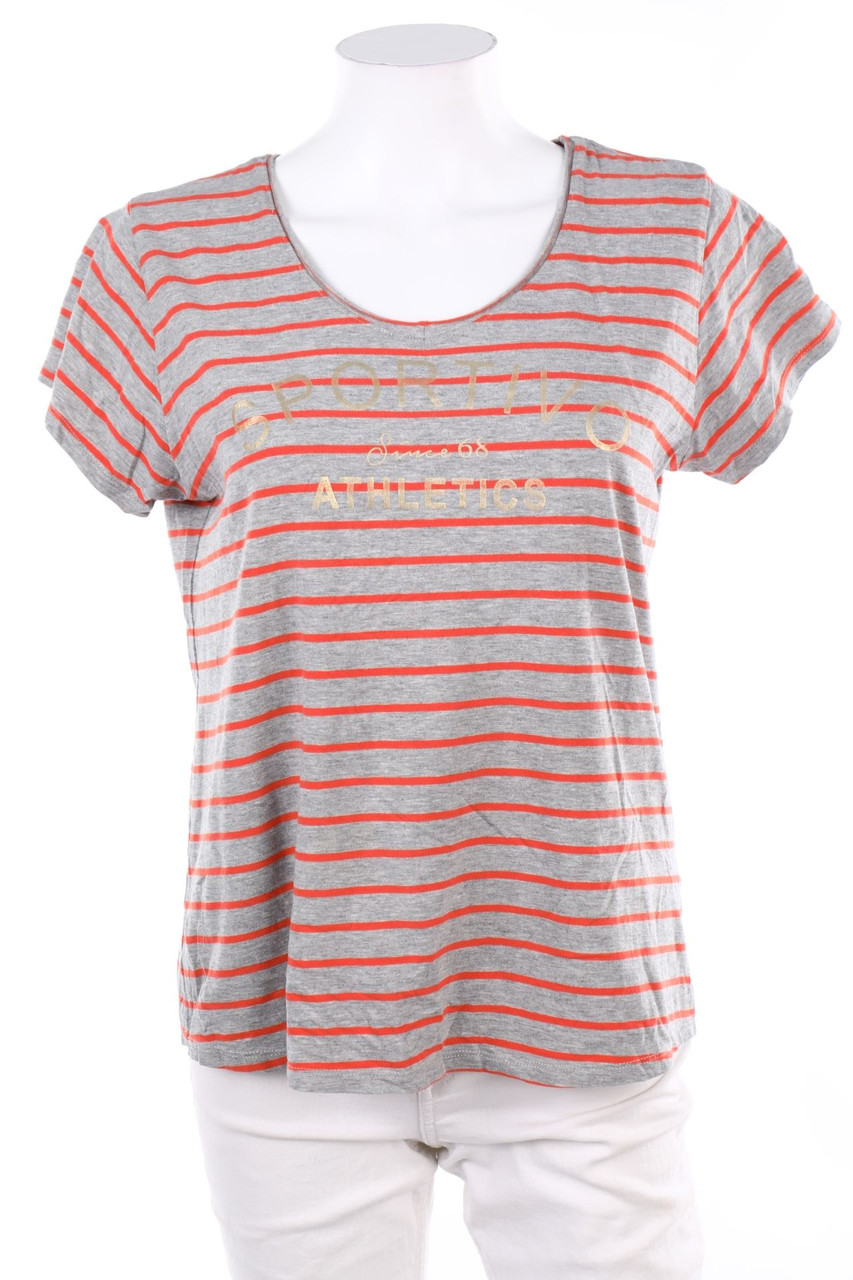 Chris Line - Kurzarm-Shirt mit Statement-Print - L