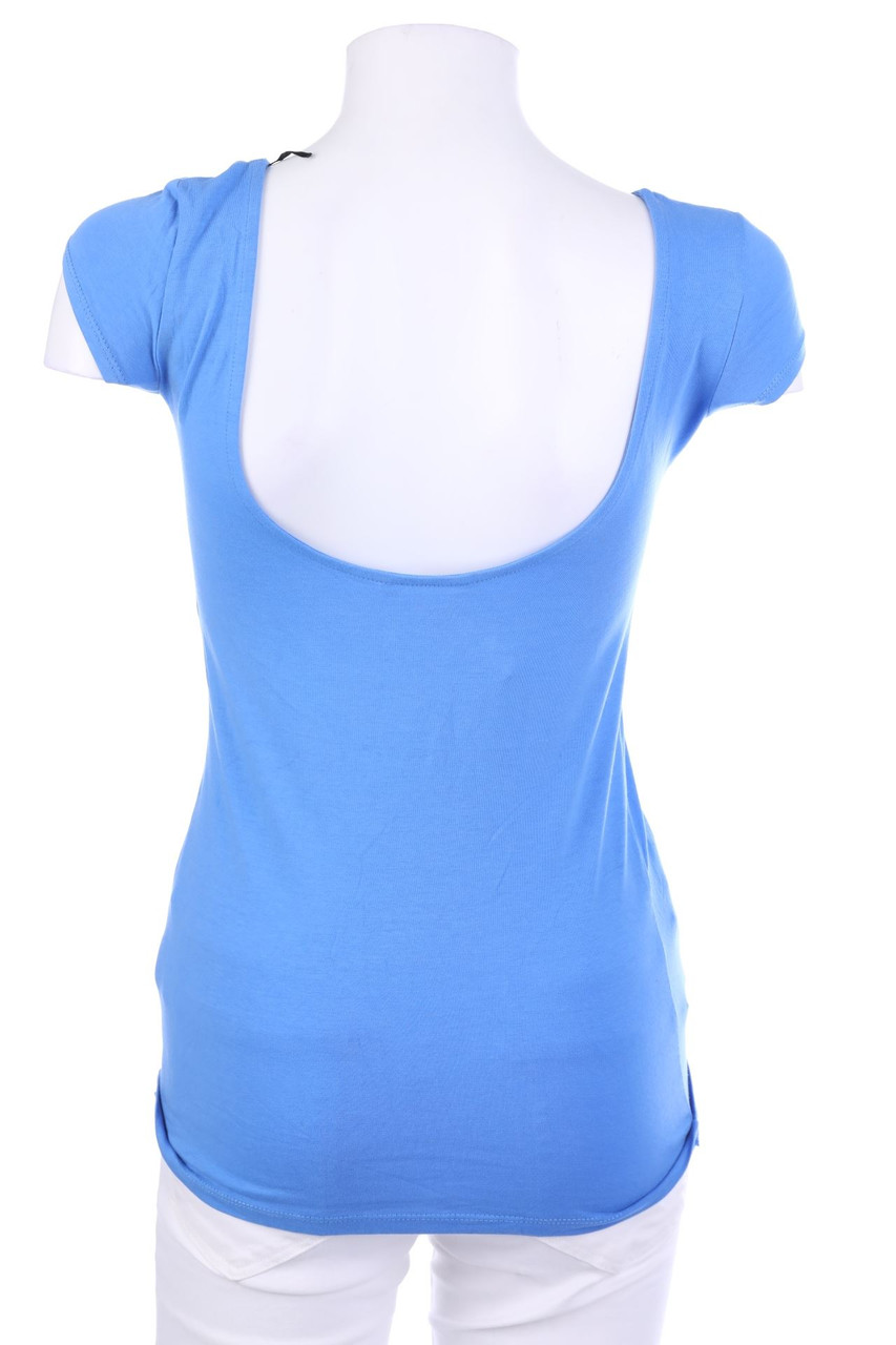 H&M - Kurzarm-Shirt mit Rückenausschnitt - XS