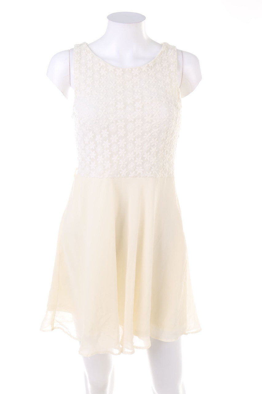 ATMOSPHERE - Chiffon-Kleid mit Stickereien - S