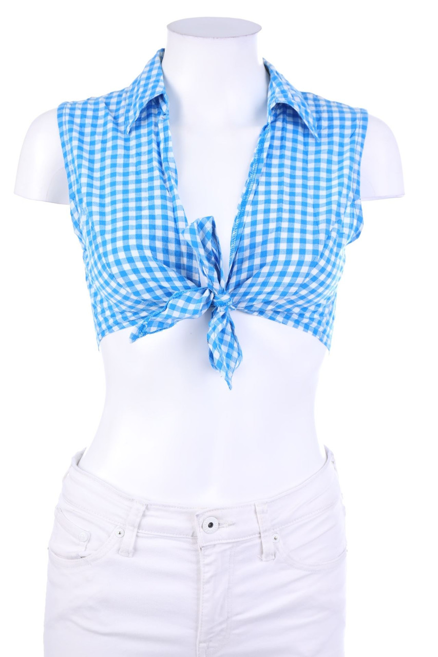 BLIND DATE - Blusentop mit Karo-Muster - S